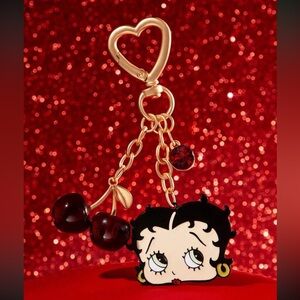 🍒NEW Betty Boop Cherry Keychain/Bag Charm🍒
